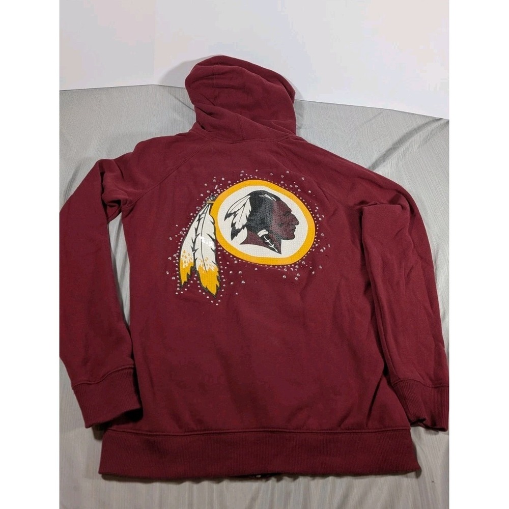 Washington Redskins RARE VICTORIA'S SECRET PINK NFL Football Bling Hoodie Medium